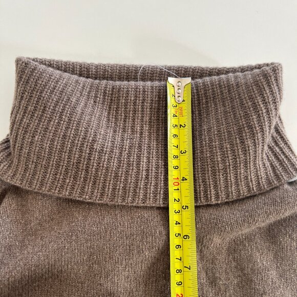 NWT (Re)sourced Cashmere Turtleneck Tunic Sweater / heather mink / small - Picture 9 of 13